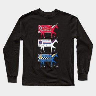 Emergency Responder Unicorns Long Sleeve T-Shirt